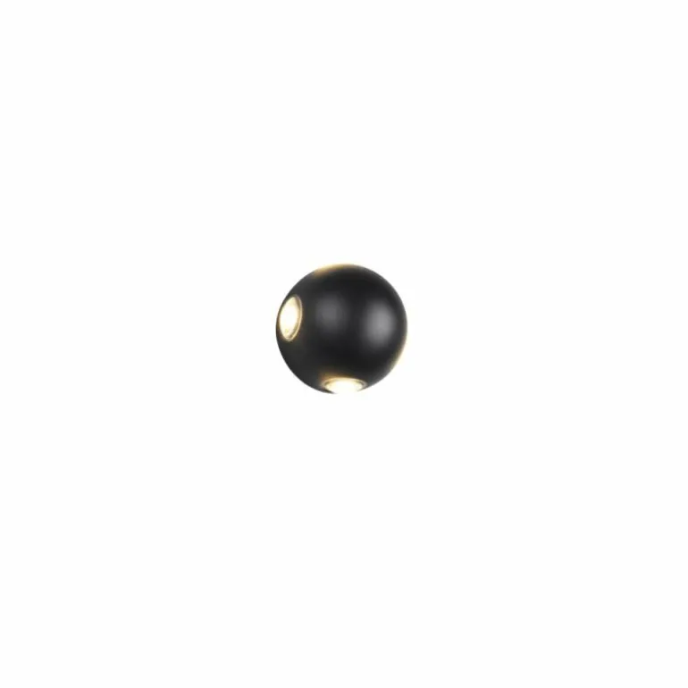 AVISIO Applique murale Luminaires Trio LED Noir, 4 lumières