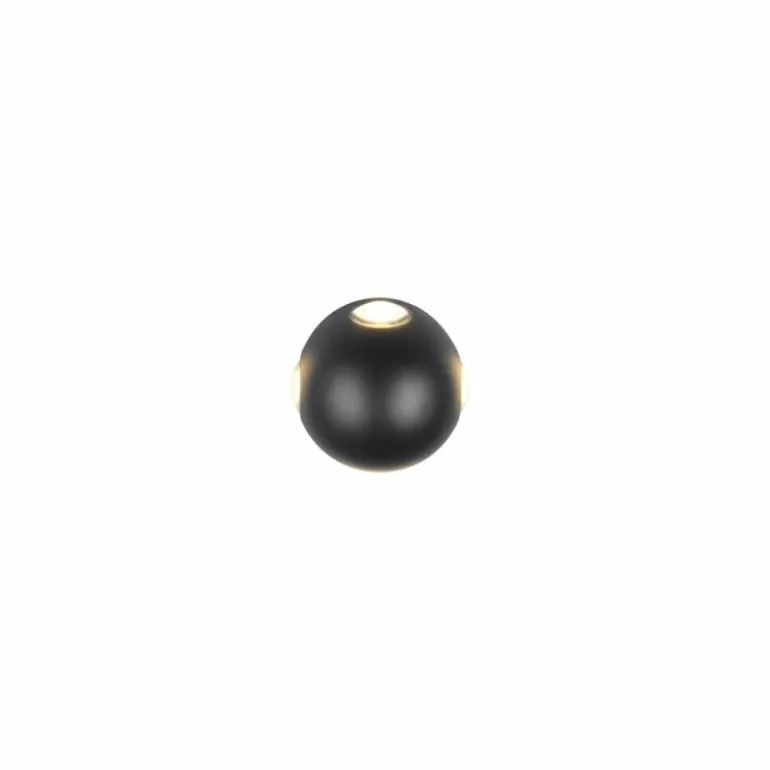 AVISIO Applique murale Luminaires Trio LED Noir, 4 lumières
