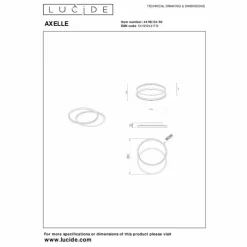 Luminaires Lucide Éclairage Led|AXELLE Plafonnier LED Noir, 1 lumière
