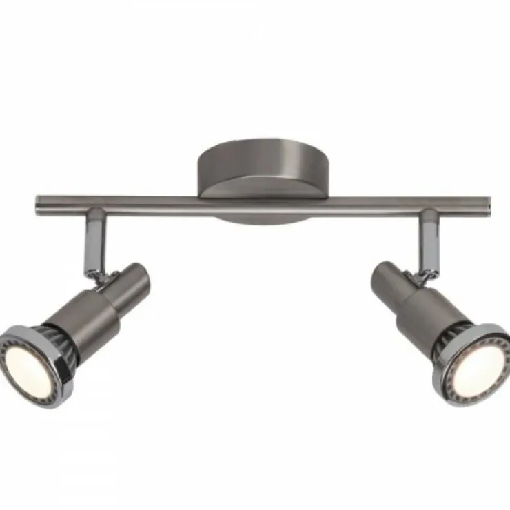 Luminaires Brilliant Spots Et Projecteurs|Barre de spots Brilliant Leuchten Ryan Chrome, Blanc, 2 lumières