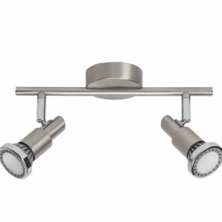 Luminaires Brilliant Spots Et Projecteurs|Barre de spots Brilliant Leuchten Ryan Chrome, Blanc, 2 lumières