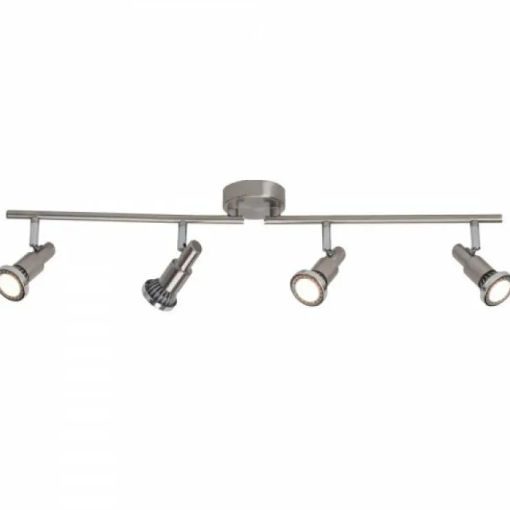 Luminaires Brilliant Spots Et Projecteurs|Barre de spots Brilliant Leuchten Ryan Chrome, Blanc, 4 lumières