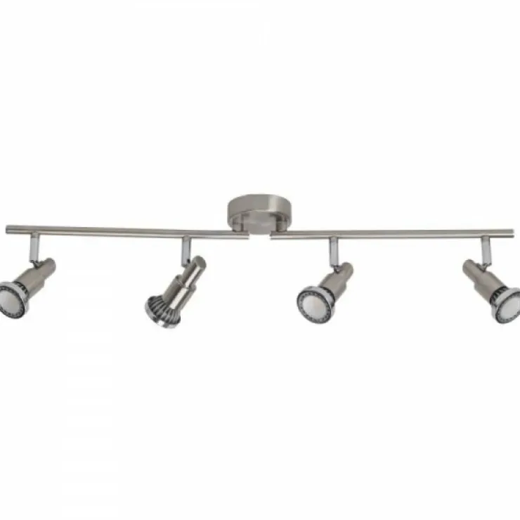 Luminaires Brilliant Spots Et Projecteurs|Barre de spots Brilliant Leuchten Ryan Chrome, Blanc, 4 lumières