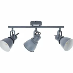 Luminaires Brilliant Spots Et Projecteurs|Barre de spots Brilliant Bogart Gris, 3 lumières