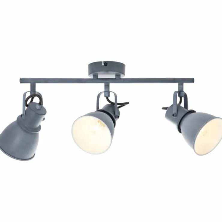 Luminaires Brilliant Spots Et Projecteurs|Barre de spots Brilliant Bogart Gris, 3 lumières