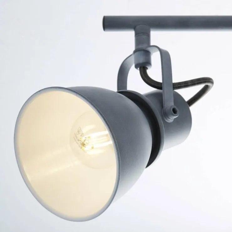 Luminaires Brilliant Spots Et Projecteurs|Barre de spots Brilliant Bogart Gris, 3 lumières