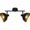 Luminaires Brilliant Spots Et Projecteurs|Barre de spots Brilliant Layton Noir, 2 lumières