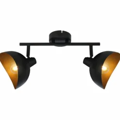 Luminaires Brilliant Spots Et Projecteurs|Barre de spots Brilliant Layton Noir, 2 lumières