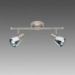 Luminaires Brilliant Spots Et Projecteurs|Barre de spots Brilliant Lava Fer, 2 lumières