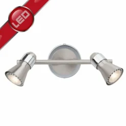 Luminaires Brilliant Spots Et Projecteurs|Barre de spots Brilliant Sanny Fer, 2 lumières