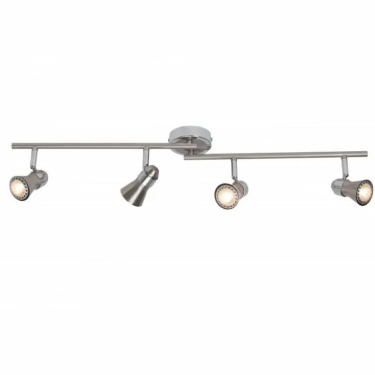 Luminaires Brilliant Spots Et Projecteurs|Barre de spots Brilliant Sanny Fer, 4 lumières