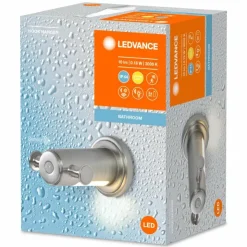 Luminaires Ledvance Éclairage Led|BATHROOM Luminaire de salle de bain LED Argenté, 1 lumière, Détecteur de mouvement