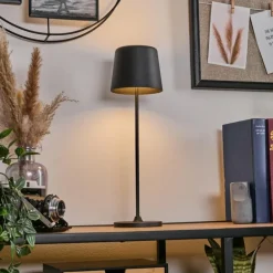 Belece Lampe de table d'extérieur, Lampe à poser LED Noir, 1 lumière
