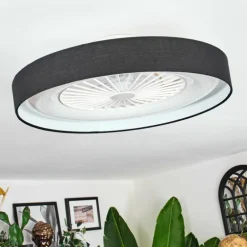 Benasal Plafonnier, Ventilateur de plafond lumineux LED Blanc, 1 lumière, Télécommandes