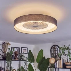 Benasal Plafonnier, Ventilateur de plafond lumineux LED Blanc, 1 lumière, Télécommandes
