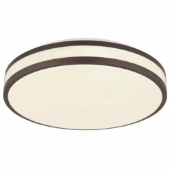Luminaires Globo Lighting Éclairage Led|Betha Plafonnier LED Brun, Blanc, 1 lumière, Télécommandes, Changeur de couleurs
