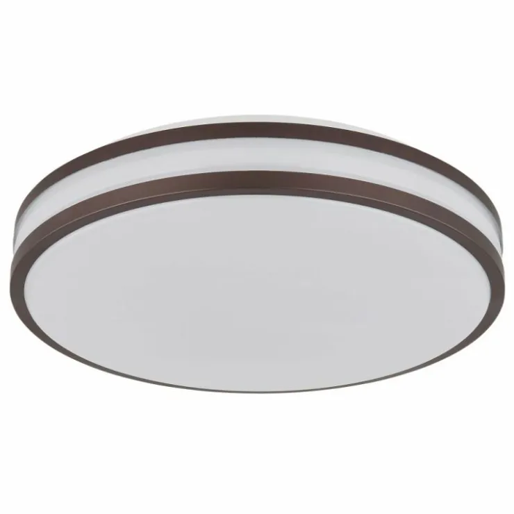 Luminaires Globo Lighting Éclairage Led|Betha Plafonnier LED Brun, Blanc, 1 lumière, Télécommandes, Changeur de couleurs