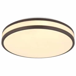 Luminaires Globo Lighting Éclairage Led|Betha Plafonnier LED Brun, Blanc, 1 lumière, Télécommandes, Changeur de couleurs