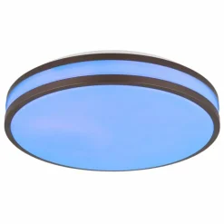 Luminaires Globo Lighting Éclairage Led|Betha Plafonnier LED Brun, Blanc, 1 lumière, Télécommandes, Changeur de couleurs