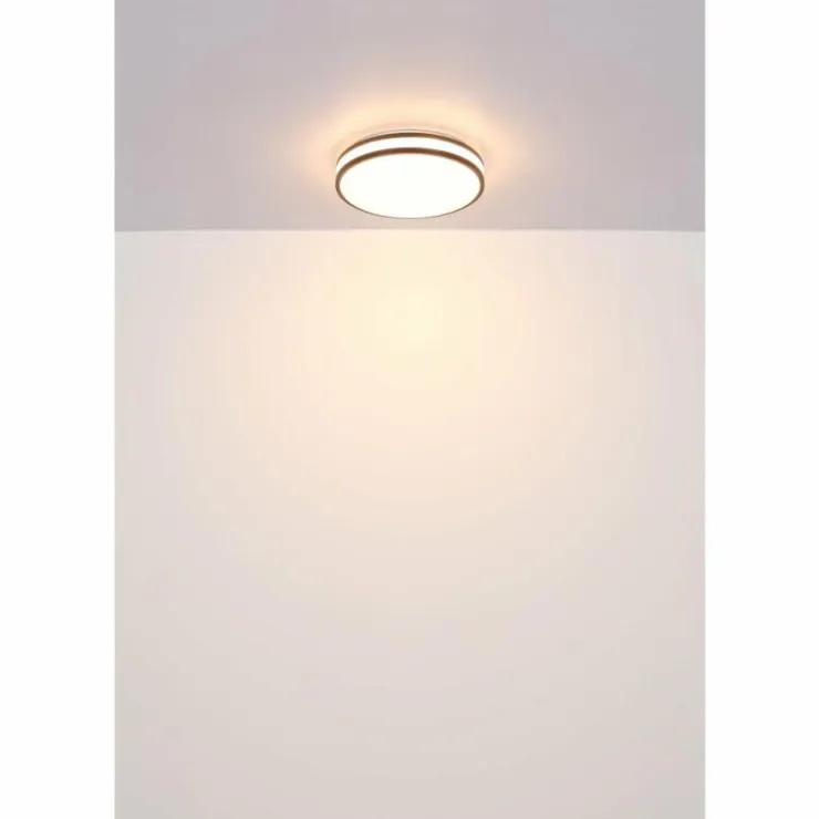 Luminaires Globo Lighting Éclairage Led|Betha Plafonnier LED Brun, Blanc, 1 lumière, Télécommandes, Changeur de couleurs