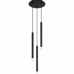 Luminaires Globo Lighting Suspensions|Blake Suspension Noir, 3 lumières