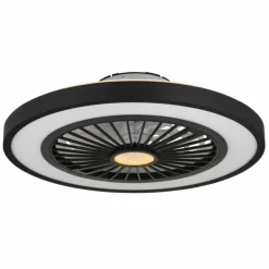 Blizzak Ventilateur de plafond lumineux Luminaires Globo Lighting LED Noir, 1 lumière, Télécommandes