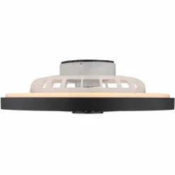 Blizzak Ventilateur de plafond lumineux Luminaires Globo Lighting LED Noir, 1 lumière, Télécommandes