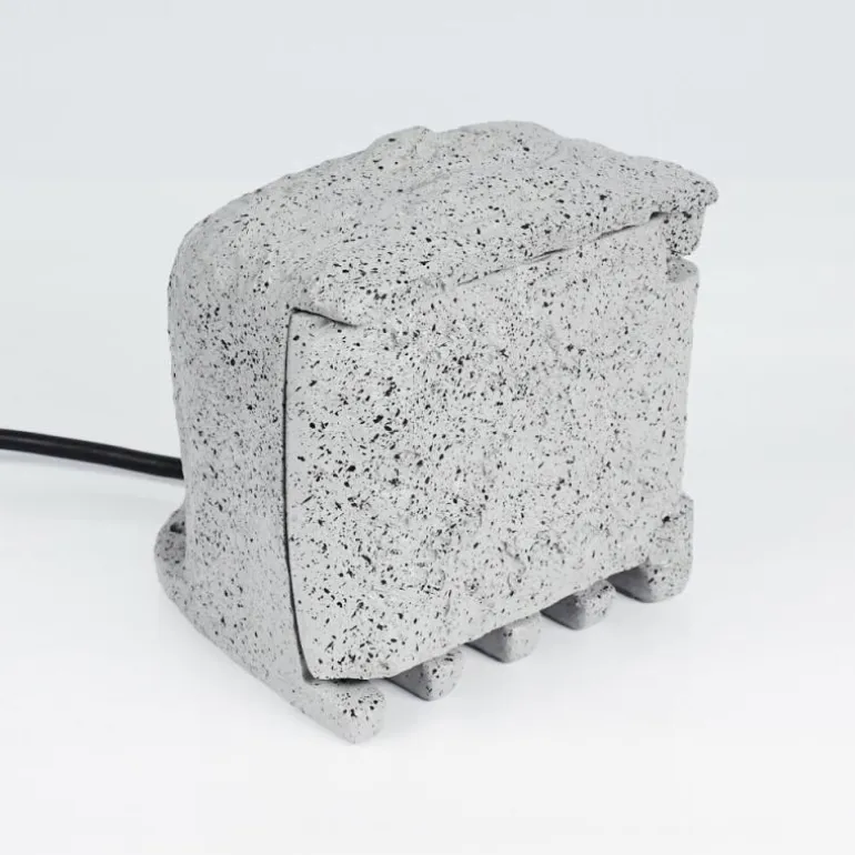 Bloc de prises électriques d'extérieur Tinú Noir, Pierre