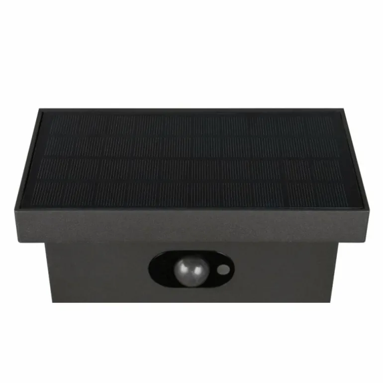 Blyde Lampadaire d'extérieur Luminaires Trio LED Anthracite, 1 lumière, Détecteur de mouvement
