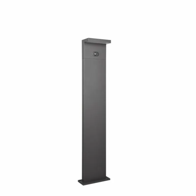 Blyde Lampadaire d'extérieur Luminaires Trio LED Anthracite, 1 lumière, Détecteur de mouvement