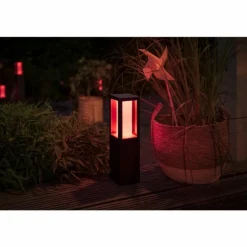 Borne d'éclairage, kit d'extension Philips Hue Ambiance White & Color Impress LED Noir, 1 lumière, Changeur de couleurs
