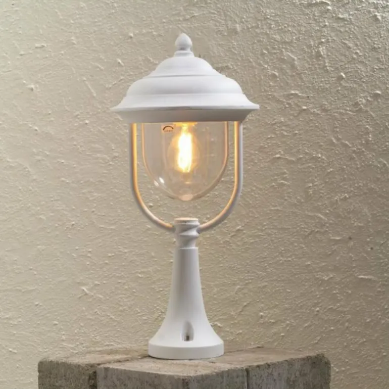 Borne d'éclairage Konstsmide Parma Blanc, 1 lumière