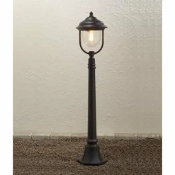 Borne d'éclairage Konstsmide Parma Noir, 1 lumière