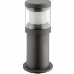 Borne d'éclairage LCD Illertissen Noir, 1 lumière