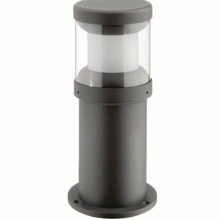 Borne d'éclairage LCD Illertissen Noir, 1 lumière
