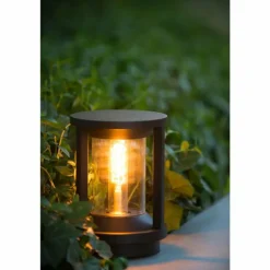 Borne d'éclairage Lucide CADIX Noir, 1 lumière