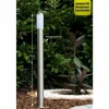 Borne d'éclairage Massive myGarden UTRECHT Acier inoxydable, Blanc, 1 lumière, Détecteur de mouvement