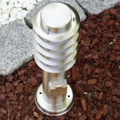 Borne d'éclairage Tunes Acier inoxydable, 1 lumière