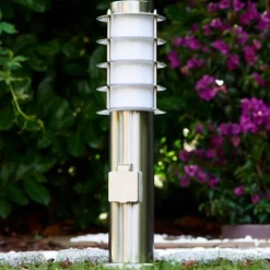 Borne d'éclairage Tunes Acier inoxydable, 1 lumière
