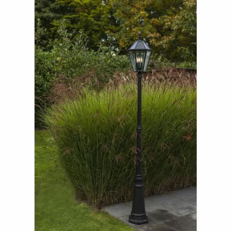 Borne d'extérieur Lutec London LED Noir, 3 lumières