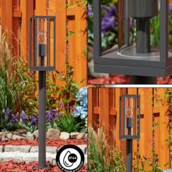 Borne lumineuse Oiba Anthracite, 1 lumière