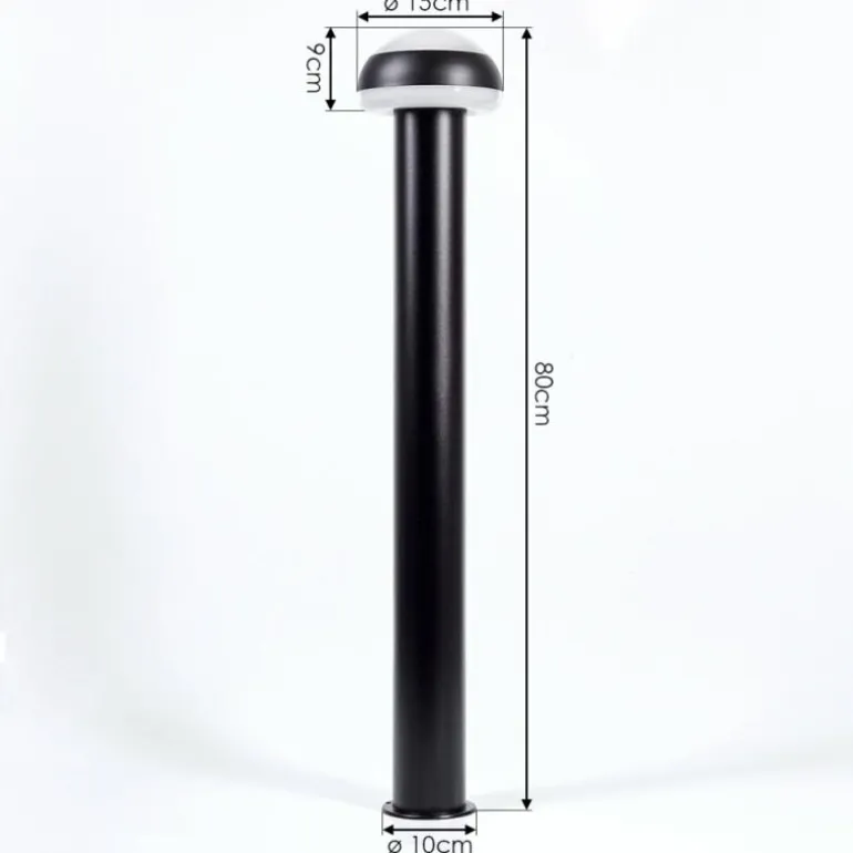 Borne lumineuse Vinara LED Noir, 1 lumière