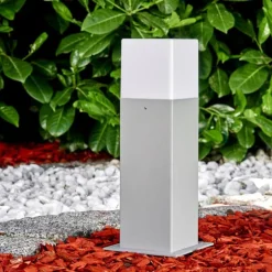 Borne lumineuse Algier LED Gris, 1 lumière