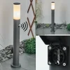 Borne lumineuse Caserta Anthracite, 1 lumière, Détecteur de mouvement