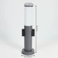 Borne lumineuse Caserta Anthracite, 1 lumière