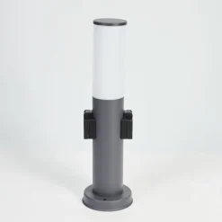 Borne lumineuse Caserta Anthracite, 1 lumière