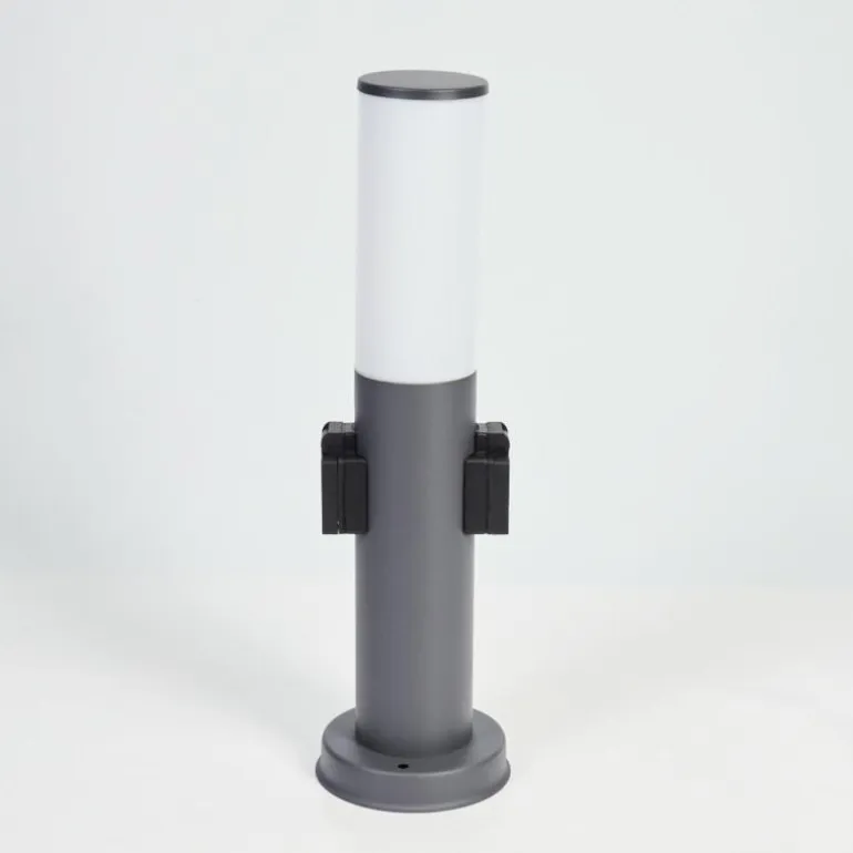 Borne lumineuse Caserta Anthracite, 1 lumière