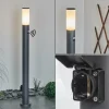 Borne lumineuse Caserta Anthracite, 1 lumière, Détecteur de mouvement