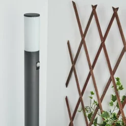 Borne lumineuse Caserta Anthracite, 1 lumière, Détecteur de mouvement