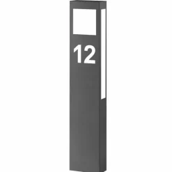 Borne lumineuse CMD Aqua Paulo Anthracite, 1 lumière